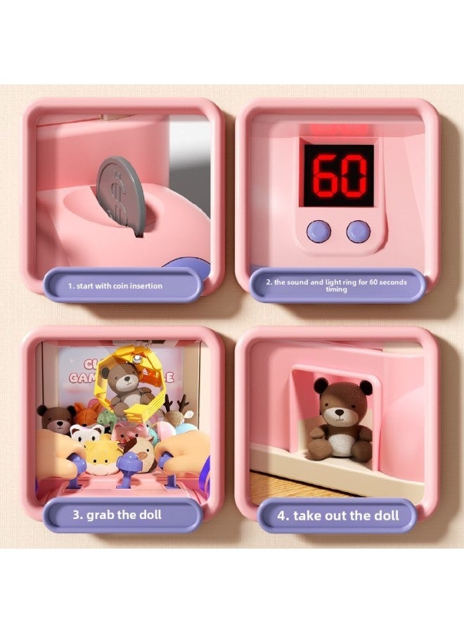 Children's Large Catch Doll Game Machine Toy Small Household Clip Doll Twisted Egg Puzzle Boys And Girls Birthday Gift-Specifications:Space Rabbit Edition 【Year Of Rabbit-Powder】 (20 EVA 10 Gashapon - Image 4