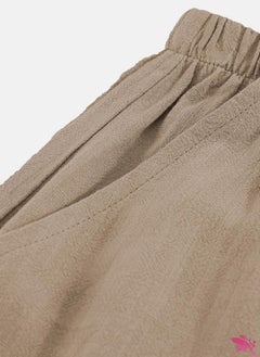يونيكي Brown Plain Casual Shorts  - Image 3