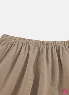 يونيكي Brown Plain Casual Shorts  - Image 4
