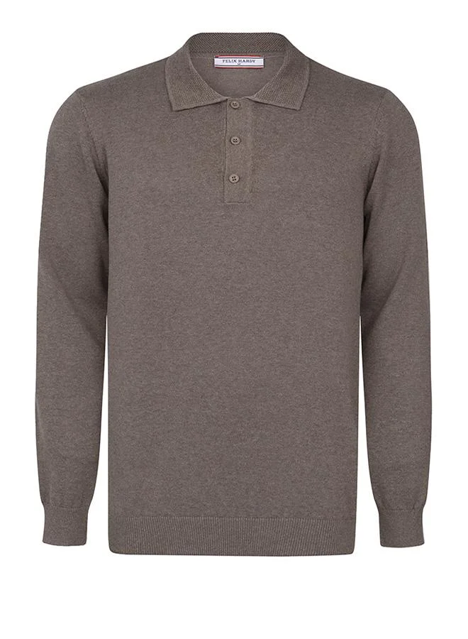 FELIX HARDY Green-Brown Pullover with Polo Collar Pack of 2 for Men | Best Price UAE