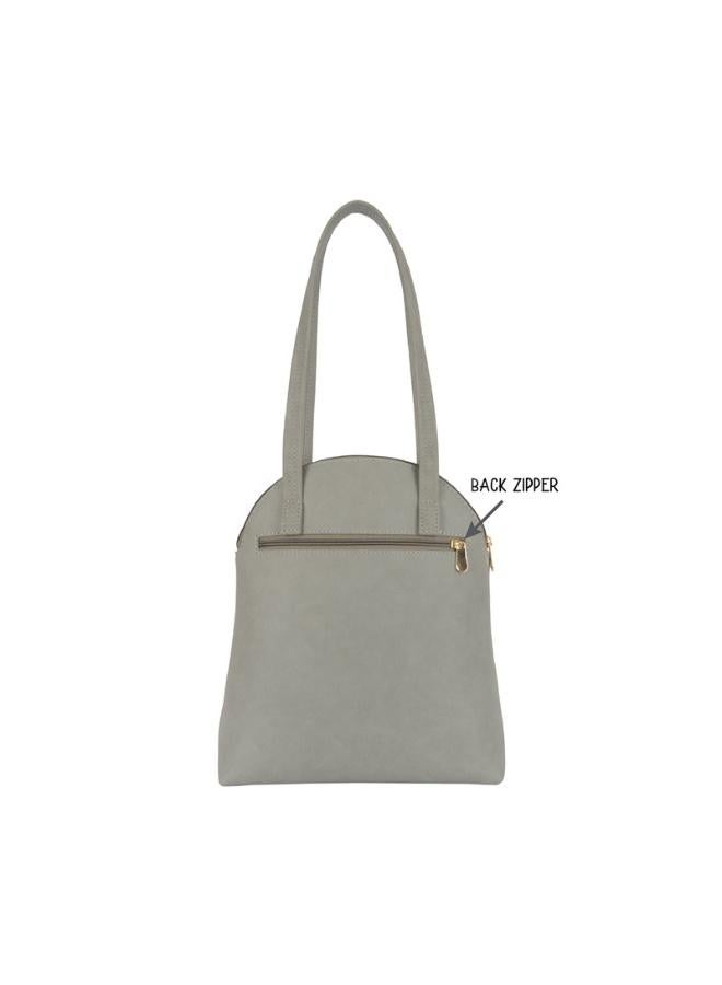 Baggit Women Grey Bowling Handbag Medium Size | Ladies Stylish Casual Purse Bag - Image 4
