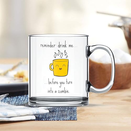 Gift Arcadia "Large Coffee/Green Tea Mug, cappuccinos/Espresso Cup, Soup Bowl Jumbo/Big Milk Glass Cup with Handle for Coffee Multi-Purpose Mug Se - 1 Piece, 330ml (FM07) - Image 3