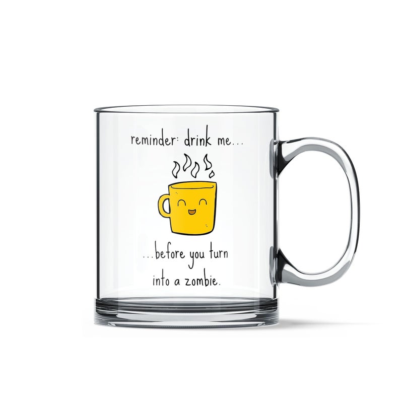 Gift Arcadia "Large Coffee/Green Tea Mug, cappuccinos/Espresso Cup, Soup Bowl Jumbo/Big Milk Glass Cup with Handle for Coffee Multi-Purpose Mug Se - 1 Piece, 330ml (FM07) - Image 5