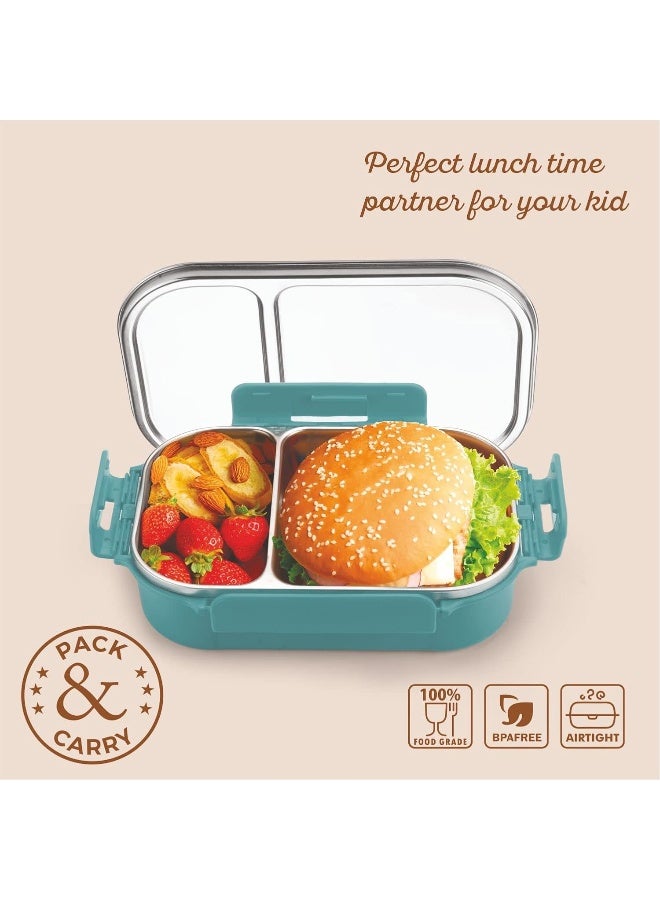 Signoraware 750ml Slim Stainless Steel Lunch Box with Partition Small, Food Grade BPA Free, Container - Image 3