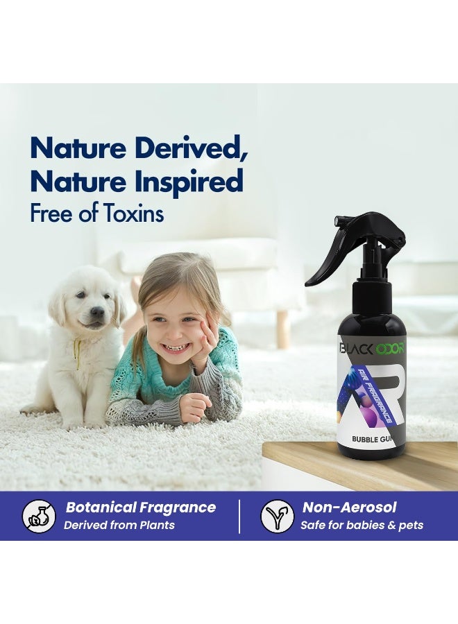 BLACK ODOR Bubble Gum Non Aerosol Air Freshener 120ml Spray Essential Oil Based Odor Eliminator for Car Home Office Kids Room Wardrobe Shoe Rack Pet Odor Removal Safe for Babies Pets Water Based Long Lasting Freshness Indoor Air Fragrance deodorizer room spray - Image 3