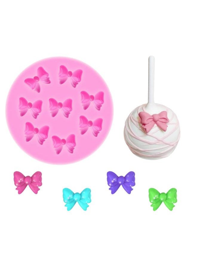 Yunko W0770 8 Mini Bows Silicone Mould Fondant Sugar Bow Craft Molds DIY Cake Decorating - Image 1