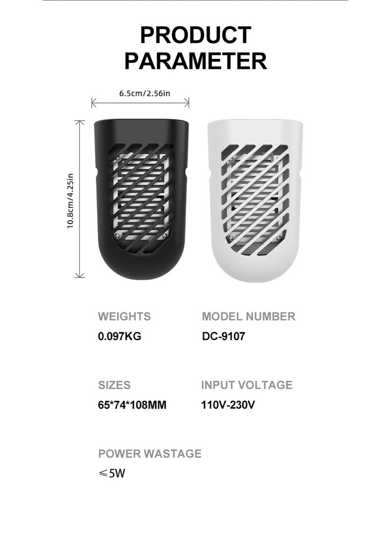 Nariele Mosquito Killer Lamp Insect Repellent Mute Electric Insect Trap Rechargeable Outdoor and Indoor Use Mosquito Killer Repellent - Image 5