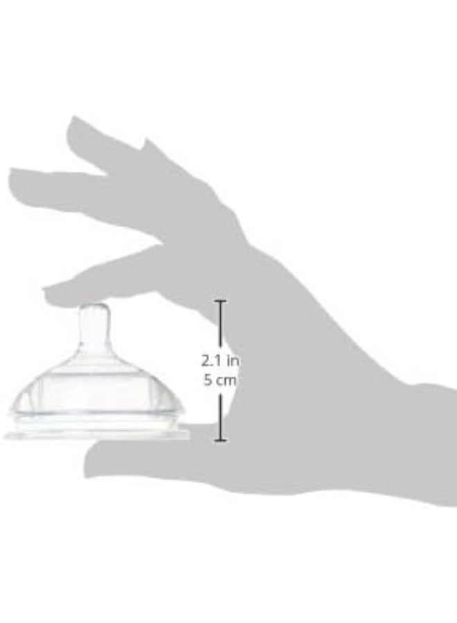 Comotomo Replacement Nipples in Fast Flow for Ages 6+ Months : Total of 4 Replacement Nipples - Image 2