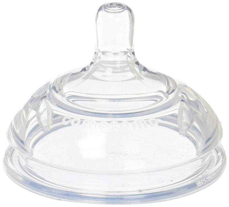 Comotomo Replacement Nipples in Fast Flow for Ages 6+ Months : Total of 4 Replacement Nipples - Image 1