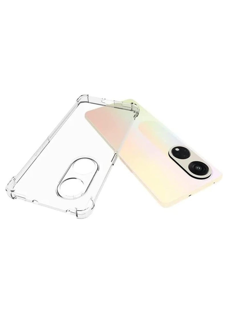 Crystal Clear Case for OPPO Reno 8T 5G / OPPO A1 Pro 5G Clear Slim Thin TPU Four Corners Protective Cover Transparent Soft Cover