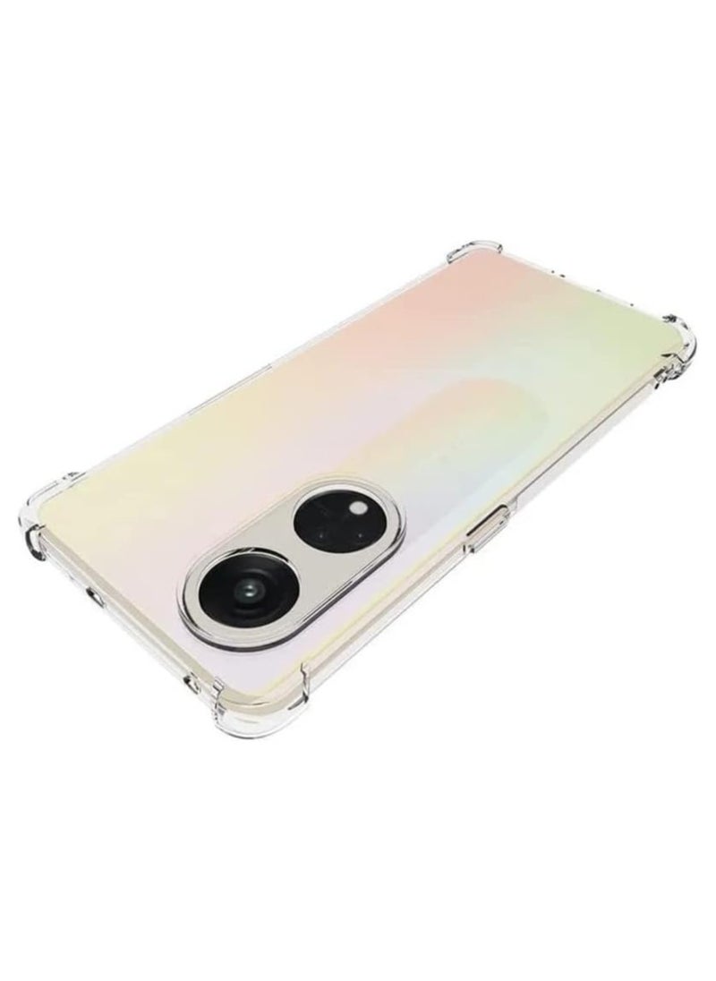 Crystal Clear Case for OPPO Reno 8T 5G / OPPO A1 Pro 5G Clear Slim Thin TPU Four Corners Protective Cover Transparent Soft Cover