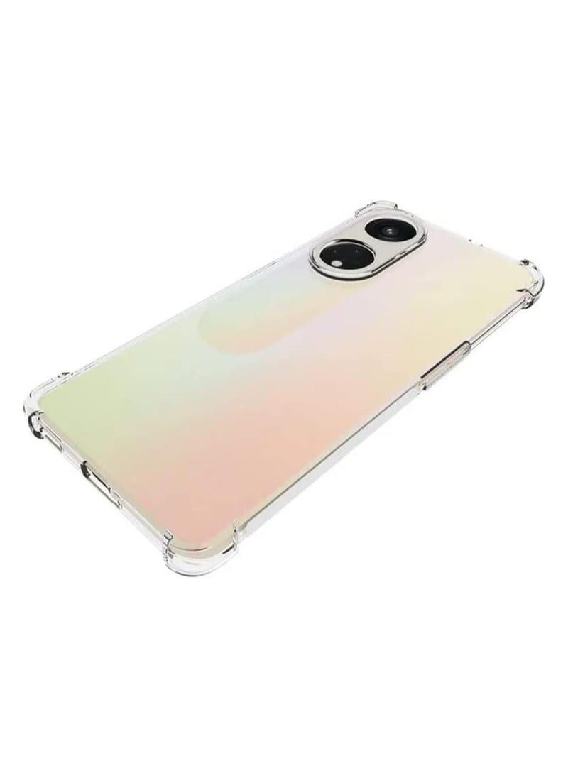 Crystal Clear Case for OPPO Reno 8T 5G / OPPO A1 Pro 5G Clear Slim Thin TPU Four Corners Protective Cover Transparent Soft Cover