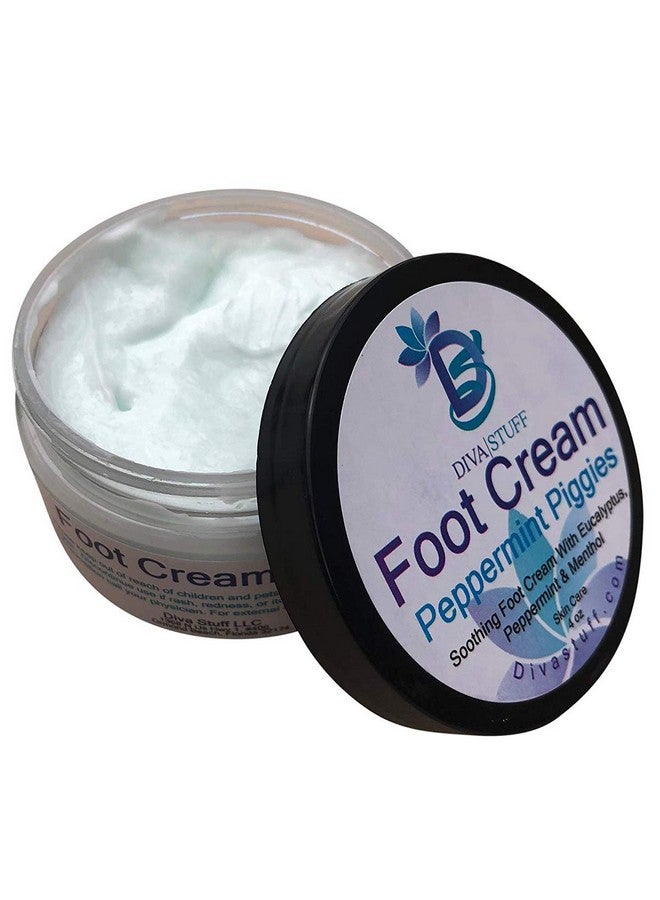 Diva Stuff Peppermint Piggies Soothing Foot Cream w/Eucalyptus, Peppermint & Menthol - Image 2