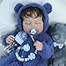 SCOM Reborn Baby Doll Accessories Set Rainbow Transparent Magnetic Pacifiers Removable Reusable Baby Doll Bottles with Silicone Pacifier Clips for Reborn Dolls Girls Blue Style 3 Pcs - Image 4