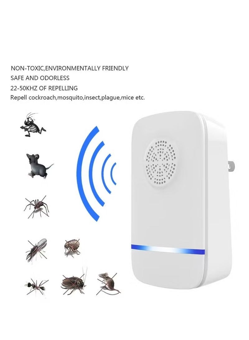 Pest Ultrasonic Pest Repeller, Powerful Mouse Repellent plug in Pest Control - Ideal for Mice, Rats, Mosquitoes, Cockroach, Moths, Ants - Image 1