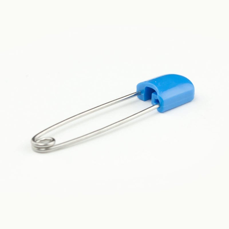 OsoCozy Diaper Pins - (Blue) - Sturdy, Stainless Steel Diaper Pins with Safe Locking Closures - Use for Special Events, Crafts or Colorful Laundry Pins - Image 5