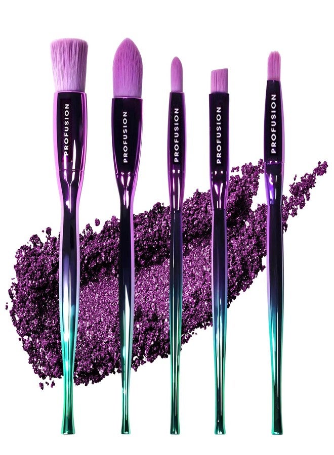 Profusion Cosmetics Sea Witch Eye and Face Brush Set is Your Key to Mesmerizing Looks, Exploring Beauty Improvement, and Flawless Look for Stunning Makeup - Image 1