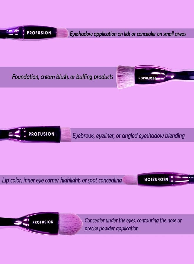 Profusion Cosmetics Sea Witch Eye and Face Brush Set is Your Key to Mesmerizing Looks, Exploring Beauty Improvement, and Flawless Look for Stunning Makeup - Image 4