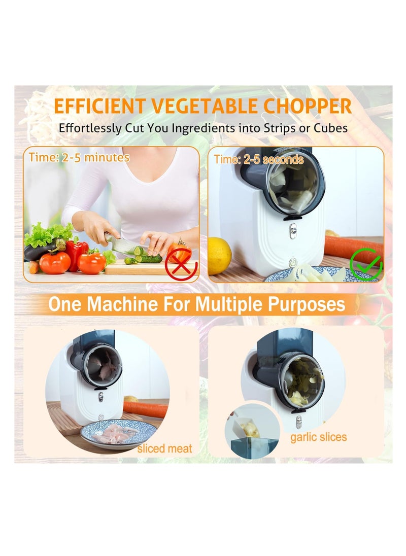 Rightsure Multifunctional automatic food chopper, 3-blade vegetable chopper  - Image 4
