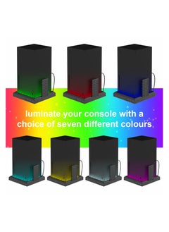 SYOSI Game Console Charging Base, RGB Colorful Light Organization, Compatible with Xbox, Series X/S Black, Charging Station Dock, Safe Gamepad Console Charging Dock Charging Base with RGB LED Light  - Image 5
