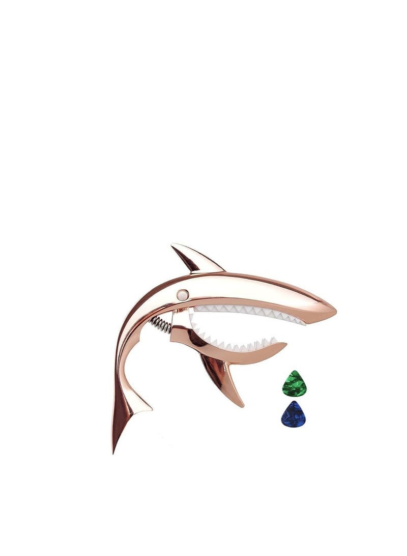 Generic Guitar Capo for Acoustic and Electric Guitar  Capo Zinc Alloy for 6 String Guitar with Good Hand Feeling  No Fret Buzz and Durable Rose Gold - Image 1
