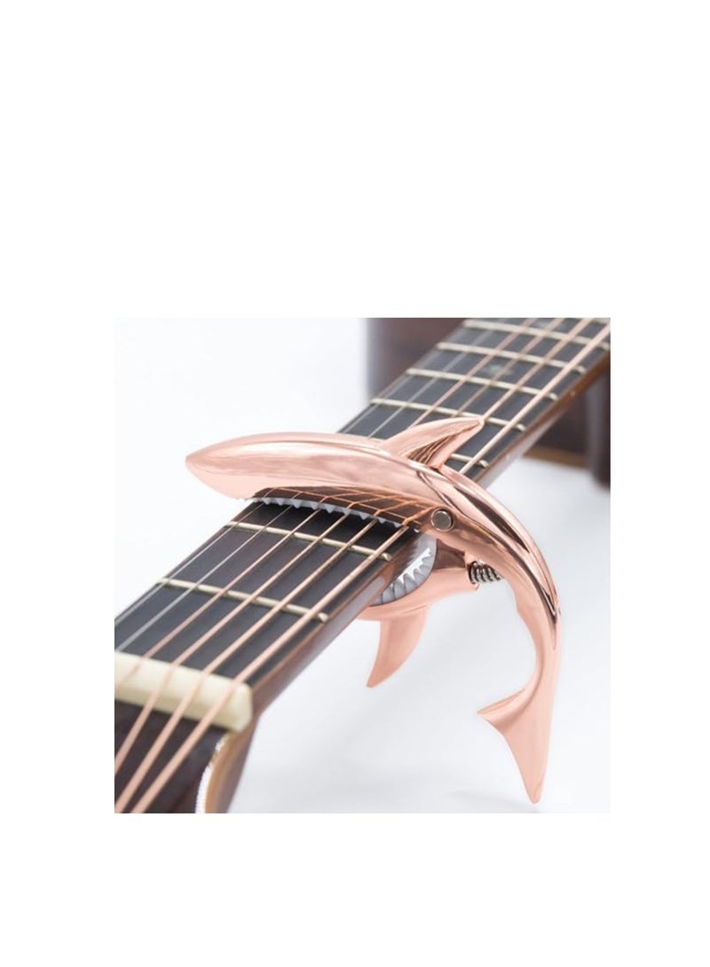 Generic Guitar Capo for Acoustic and Electric Guitar  Capo Zinc Alloy for 6 String Guitar with Good Hand Feeling  No Fret Buzz and Durable Rose Gold - Image 3