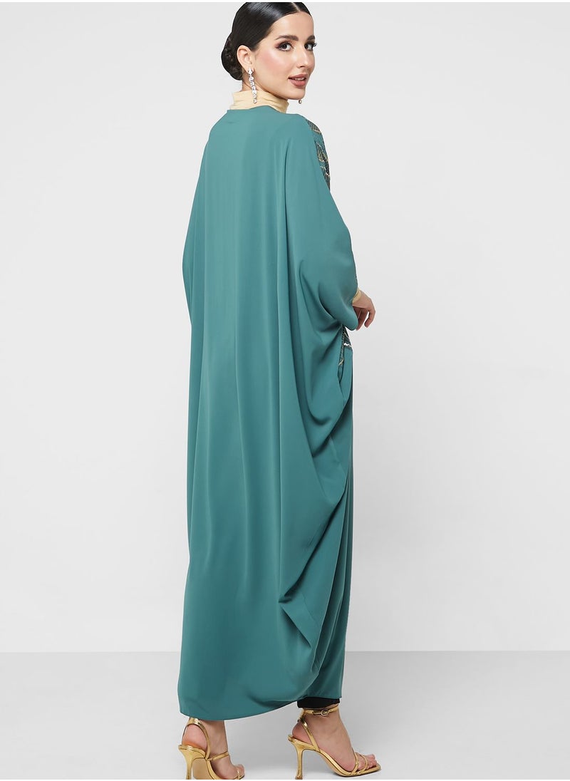 Thouq Cape Sleeve Printed Dress  - Image 2