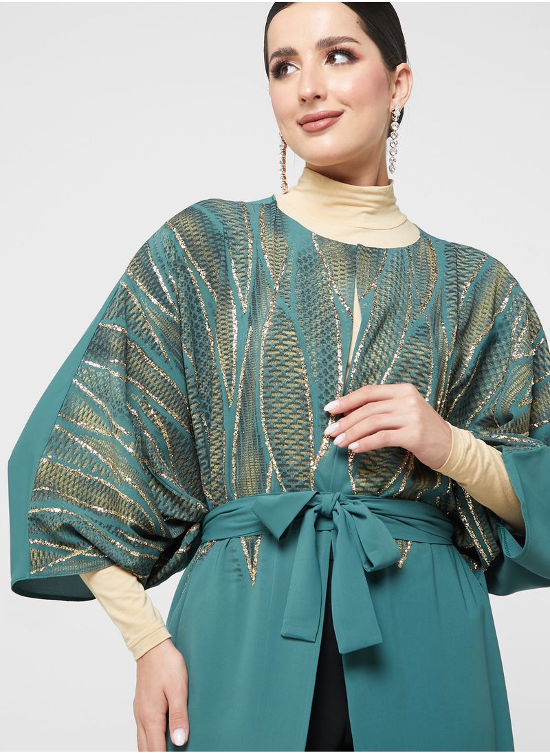 Thouq Cape Sleeve Printed Dress  - Image 3