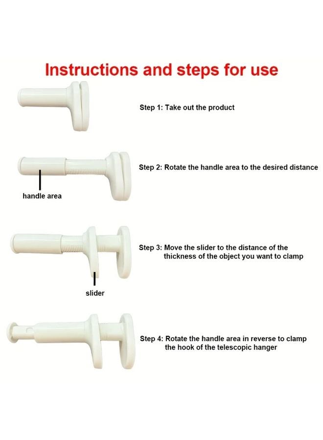 White Portable Travel Clothes Drying Rack Freestanding Telescopic Folding Laundry Hanger - Image 5