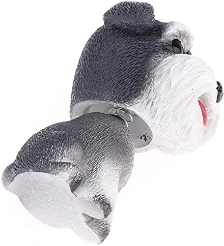FRECI Simulation Shaking Head Dog Bobble-Head Dog Toy for Car Interior Dashboard Ornament - Schnauzer - Image 5