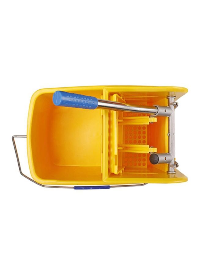 Royalford Royalbright Professional Mop Wringer Trolley 24L 360掳 Rotating Wheels46.5X27.528.5Cm Pp Body With Ss Handle Multicolor Yellow 24Liters - Image 3