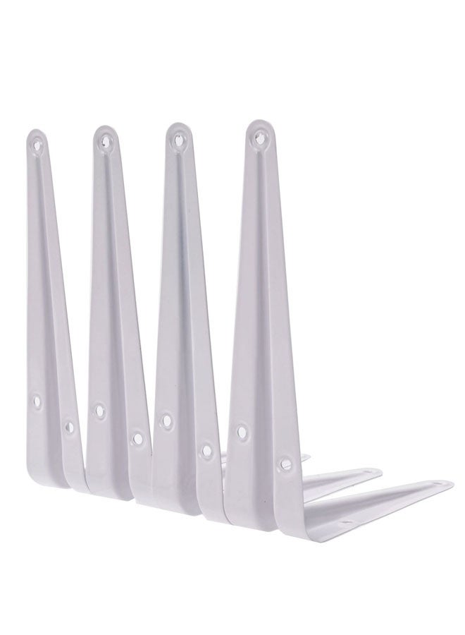 LAWAZIM Right Angle Shelf Bracket Set - 4 Piece 6x5inch - 90 Degree L-Shaped Wall Mount Shelf Support with Pre-Drilled Holes and Screws - for Shelves, Cabinets, Kitchen Racks, Garage, and Storage - Image 3