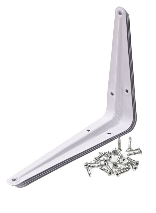 LAWAZIM Right Angle Shelf Bracket Set - 4 Piece 6x5inch - 90 Degree L-Shaped Wall Mount Shelf Support with Pre-Drilled Holes and Screws - for Shelves, Cabinets, Kitchen Racks, Garage, and Storage - Image 4