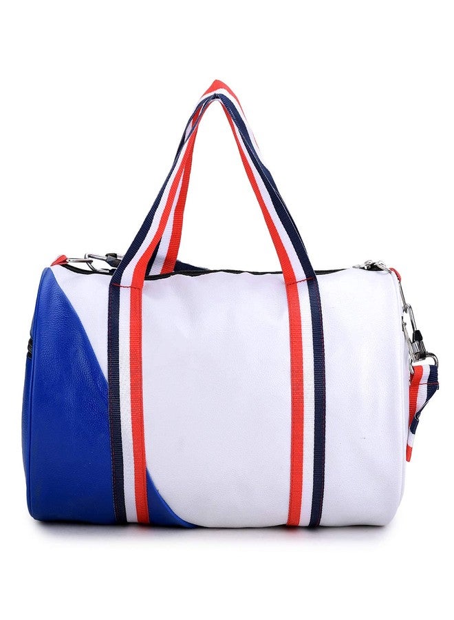 Groupers 20-25L Blue and White Gym Duffle Bag with Shoe Pocket + Weightlifting Wrist Wraps & Wrist Band + 500ml Protein Shaker | Waterproof Travel & Fitness Kit - Image 5