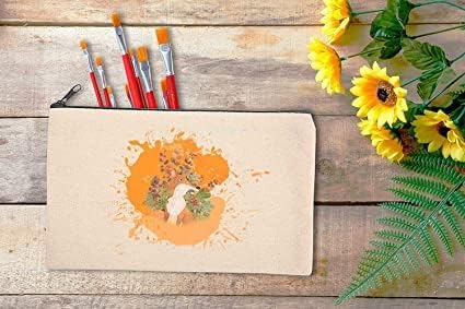 TAKIVA Small Multipurpose Makeup Cotton Canvas Pouch with Zipper | Plain White Canvas Pouches for Painting | Shaving Kit Toiletry Pouches | Travel Cosmetic Bag Purse (Pack of 12) - Image 3