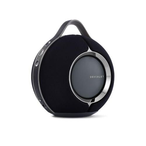 Devialet ديفيالت - مكبر صوت ذكي محمول - أسود - صوت مدمج فاخر - صوت عالي الدقة بتصميم مدمج - باس عميق، اتصال سلس، صوت متكيف، تصميم متين - Image 1