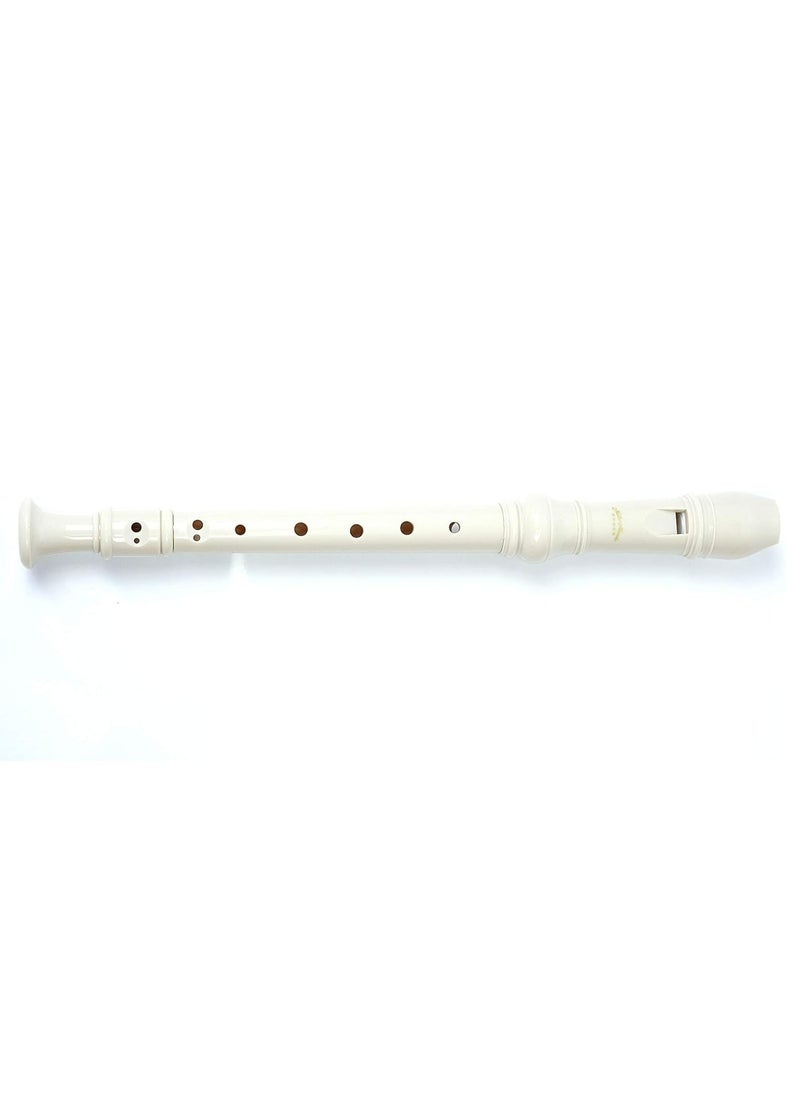 Mike Music 8-Hole Soprano Recorder Descant Flute Recorder 8 Hole ABS Clarinet Style Treble Flute C Key for Kids Children With Fingering Chart Instructions, Cleaning Rod, Plastic Bag, White  - Image 4