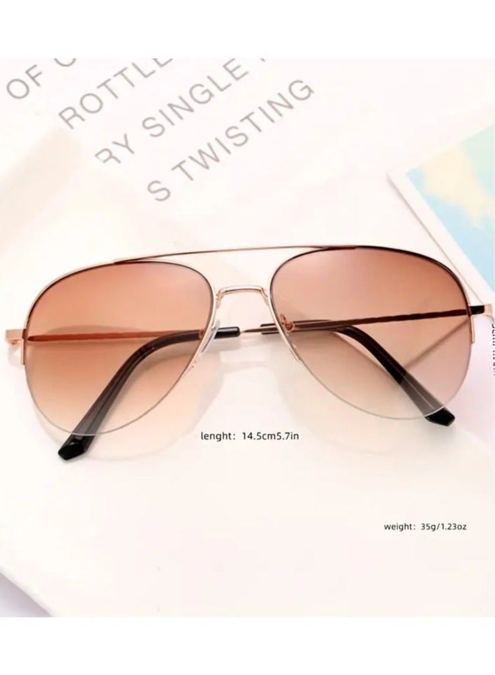 Ucanbe Classic half frame sunglasses - Image 5