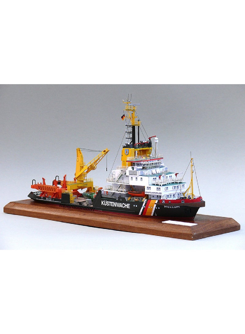 Germany Mellum Coast Guard Pollution Monitoring Ship DIY Paper Model Kit Handmade Toy Puzzle Gift - Image 4