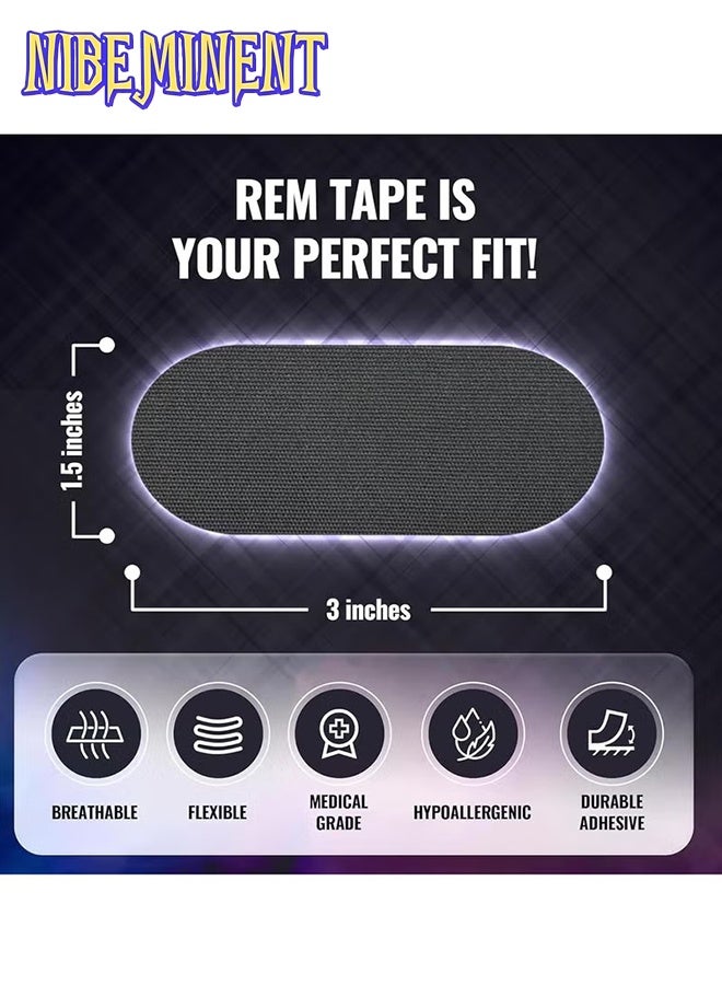NIBEMINENT 100 Pack Sleep Tape Patch Hypoallergenic Breathable Tape Closed Mouth Patch Breathing Patch Micropore Tape Pain Free Removal Latex Free Gentle On Skin Medical Grade No Irritation - Image 2