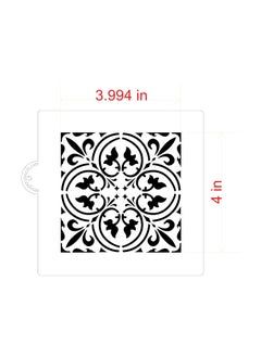 Designer Stencils Scroll Tile Cookie and Craft Stencil CM131 by Designer Stencils  - Image 2