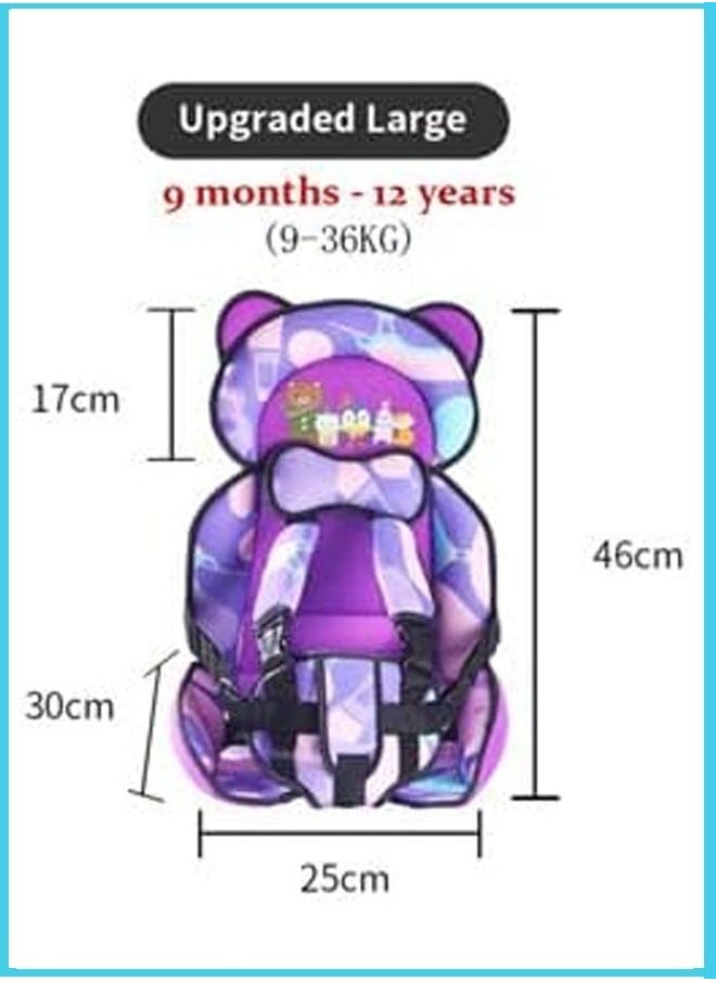 MIXDE Foldable Auto Child Auxiliary Safety Travel Car Seat Accessories, 0 - 12 Years  - Image 2