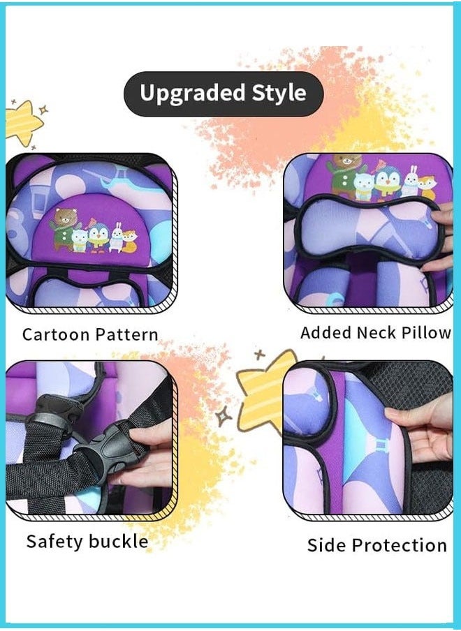 MIXDE Foldable Auto Child Auxiliary Safety Travel Car Seat Accessories, 0 - 12 Years  - Image 3