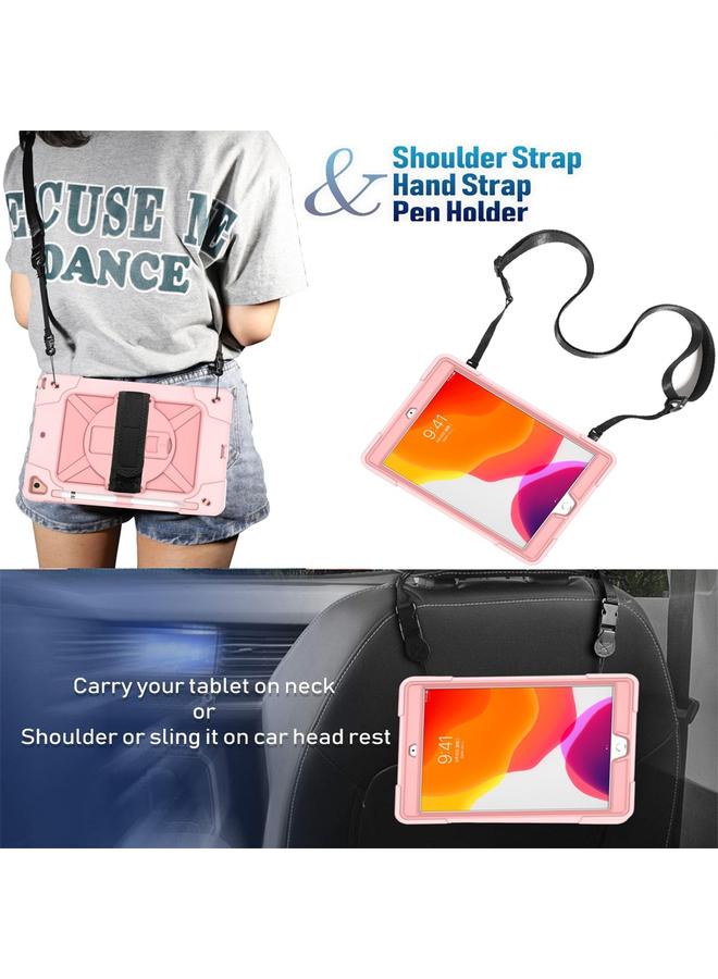 Zaboon Case For iPad 10.2 Contrast Color Silicone + PC Combination Case with Holder - Image 5