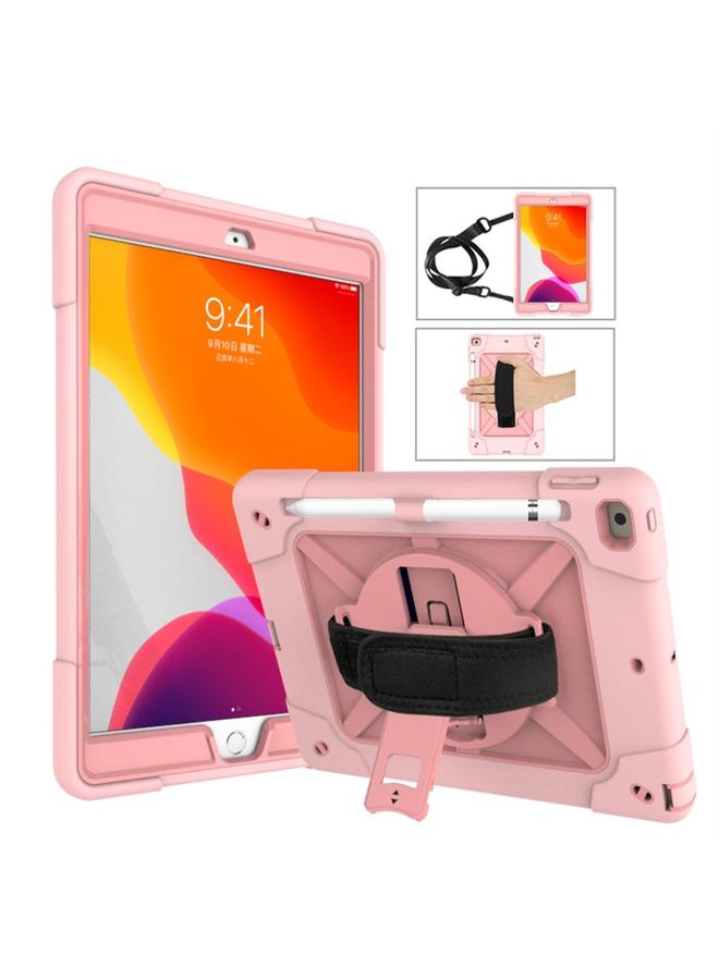 Zaboon Case For iPad 10.2 Contrast Color Silicone + PC Combination Case with Holder - Image 1