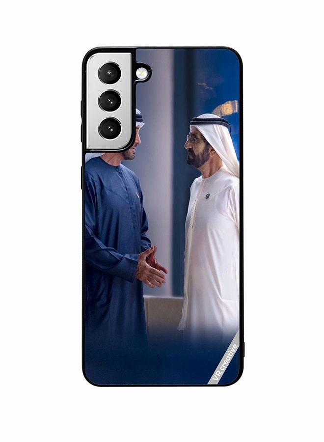 VR CREATIVE Protective Case Cover For Samsung Galaxy S22 5G Sheikh Mohamed Bin Zayed Al Nahyan And Sheikh Mohammed Bin Rashid Al Maktoum Design Multicolour - Image 1