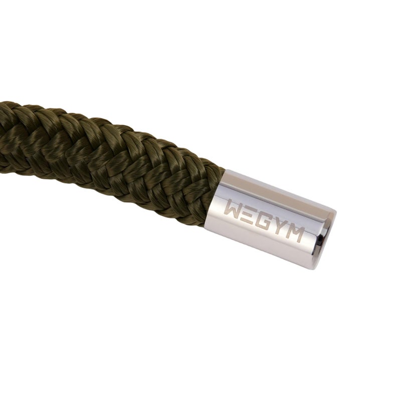 WeGym Flow Rope Exercise Jump Rope for Home Gym Cardio Weighted Jump Rope for Freestyle Skipping – Adjustable-Length Training Ropes for Beginner – 999g (2.204lb),Forest - Image 2