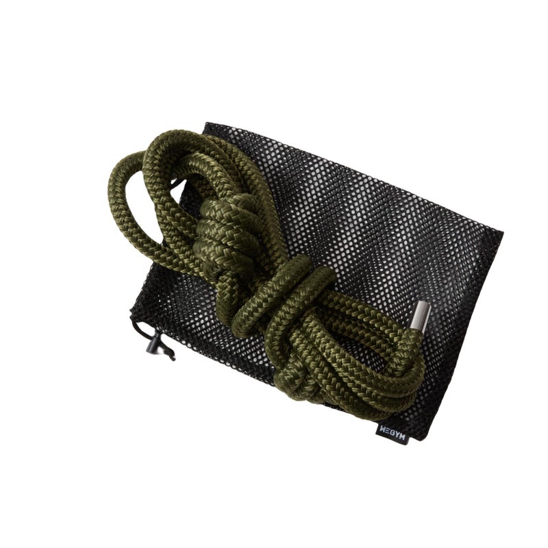 WeGym Flow Rope Exercise Jump Rope for Home Gym Cardio Weighted Jump Rope for Freestyle Skipping – Adjustable-Length Training Ropes for Beginner – 999g (2.204lb),Forest - Image 3