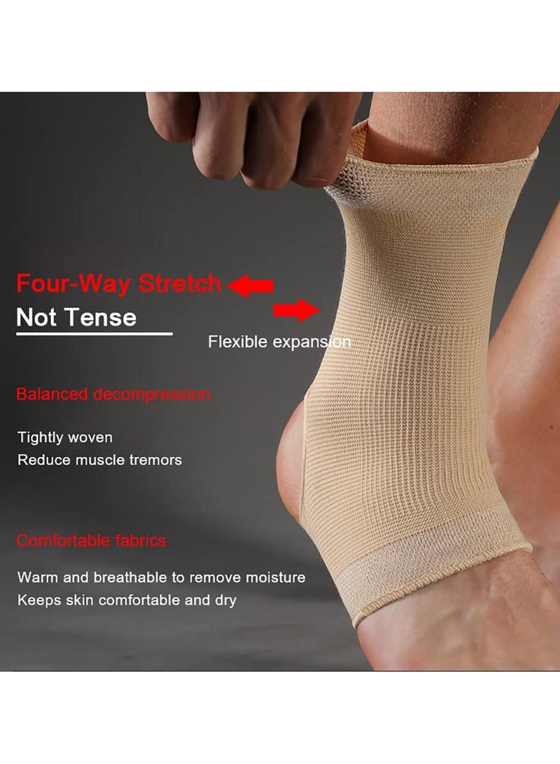 Sweet seven Ankle Brace Compression Sleeve (2 PACK) - Breathable Support for Men & Women - Swelling, Plantar Fasciitis, Sprain Relief - Image 4