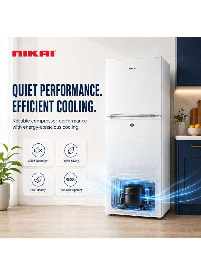 نيكاي ثلاجة بباب مزدوج تذويب 4.7 قدم مكعب مع التحكم في درجة الحرارة 132 L NRF170N24/NRF170N26W - Image 4